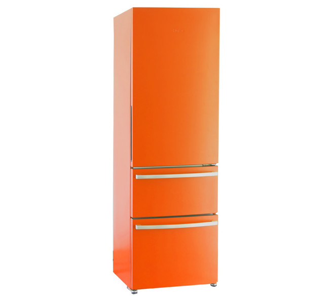 Haier AFL631CO freestanding 308L A+ Orange fridge-freezer