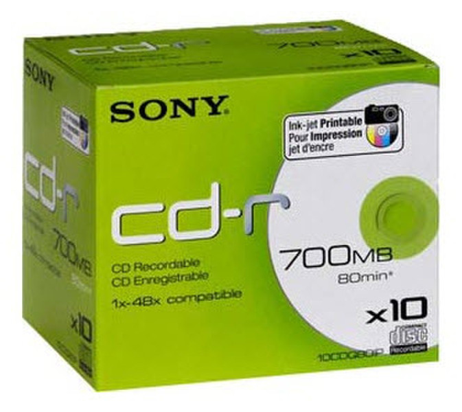 Sony 10CDQ80IP CD-R 700MB 10Stück(e)