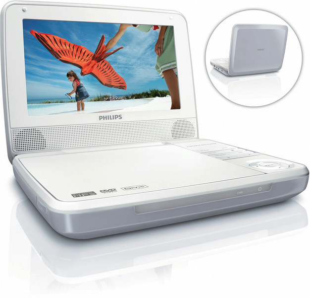 Philips PD7000S/12 Проигрыватель Белый DVD-плеер