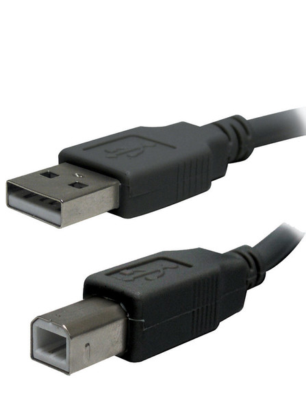Perfect Choice Cable USB 2.0 - 3 m A(M)/B(M) 3м USB A USB B Черный кабель USB