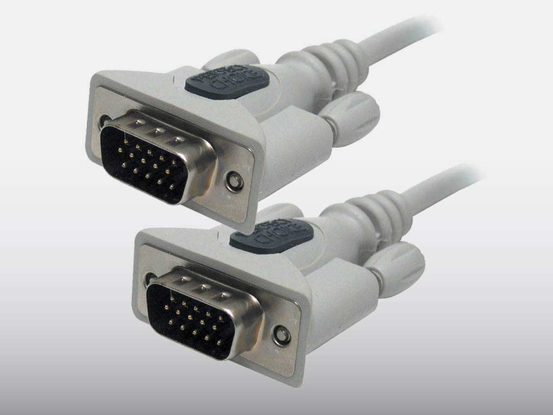 Perfect Choice Cable VGA (HD15(M)/HD15(M)) 1.8m VGA (D-Sub) VGA (D-Sub) Grau VGA-Kabel