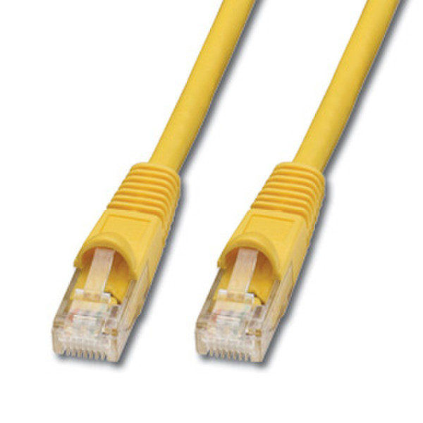 Lindy 5m CAT6 UTP Cable 5м Желтый сетевой кабель