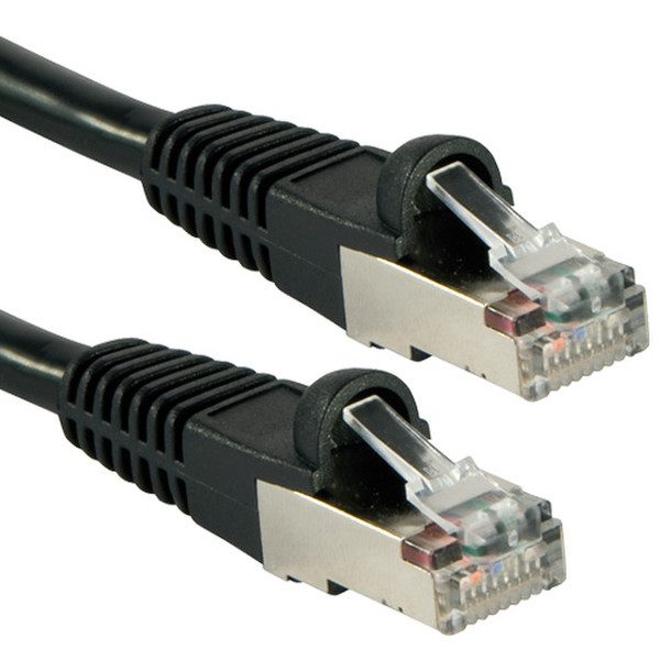 Lindy 0.5m Cat6 S/FTP PIMF Patchcable 0.5м Черный сетевой кабель