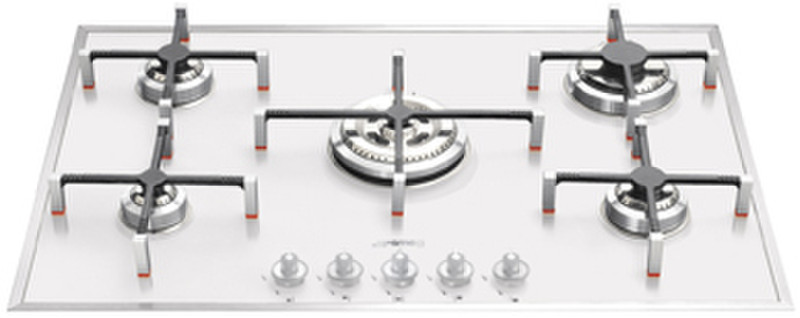 Smeg PVB750 Встроенный Gas hob Белый плита