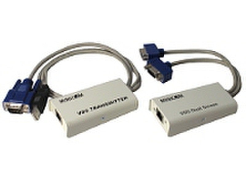 Minicom Advanced Systems VGA Extender VGA/USB CAT5 Белый кабельный разъем/переходник