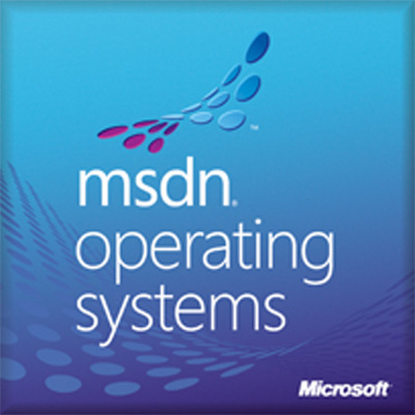 Microsoft MSDN Operating Systems 2010, RTL, 1u, 1Y, EN, RNW