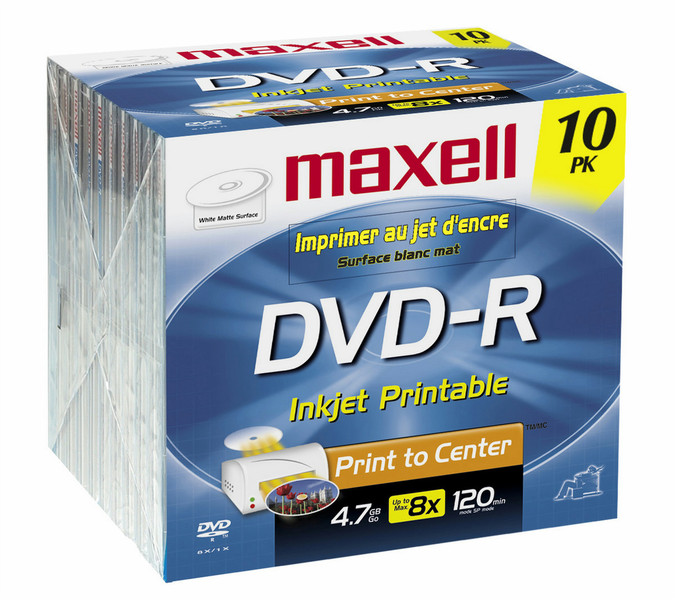 Maxell 638029 4.7GB DVD-R 10pc(s) blank DVD