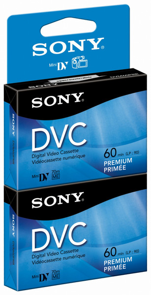 Sony DVM60PRR/2 Digital Video Cassette 60min 2pc(s) audio/video cassette