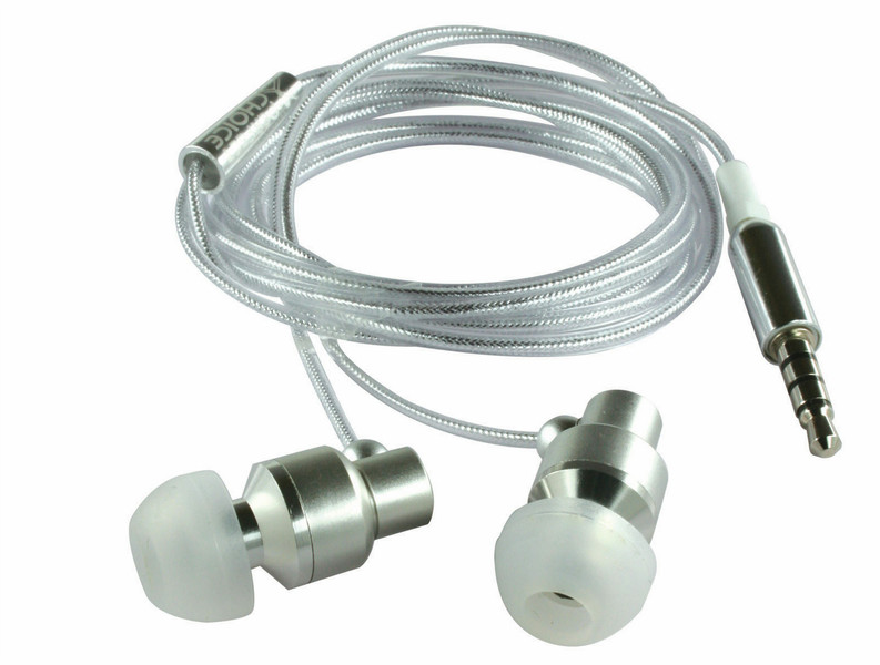 Perfect Choice Audifonos Aisladores Plata Binaural Verkabelt Silber Mobiles Headset