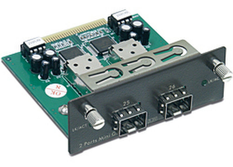 Trendnet 2-Port Gigabit Mini-GBIC Module 1Gbit/s network switch component