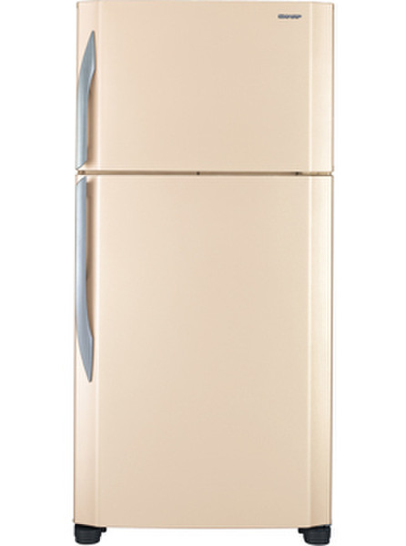 Sharp SJ-T690RBE freestanding 555L Beige fridge-freezer