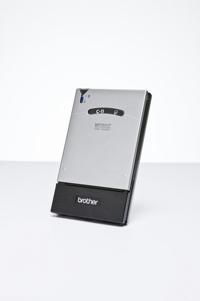 Brother MW-145BT Прямая термопечать 300 x 300dpi Черный, Cеребряный устройство печати этикеток/СD-дисков