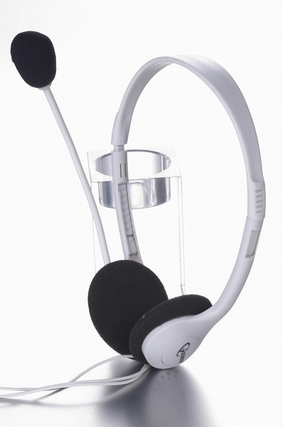 Gembird MHS-101 Binaural Weiß Headset