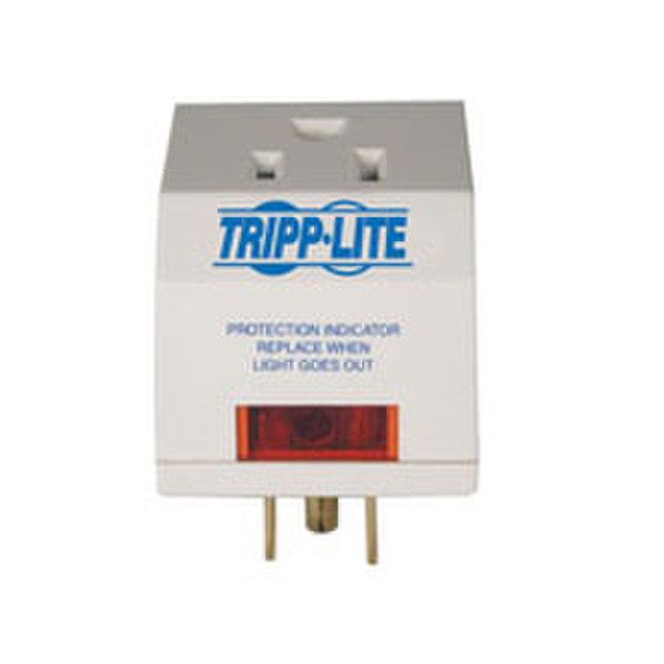 Tripp Lite SPIKECUBE 1AC outlet(s) 120V Weiß Spannungsschutz