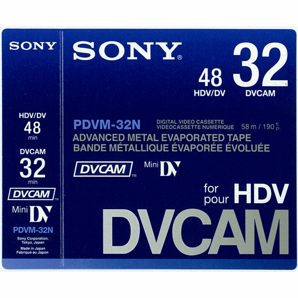 Sony PDVM-32N DVCAM blank video tape