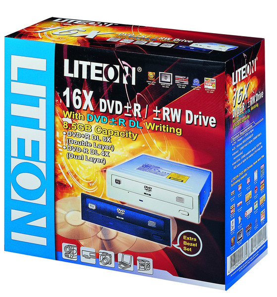 Lite-On 16x 8x 8x / 16x 6x 4x / 16x / + 48x 24x 48x Half-Height DVD-Dual Internal optical disc drive