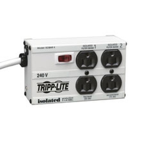 Tripp Lite IB4-6-220 4розетка(и) 230В 1.8м Белый сетевой фильтр