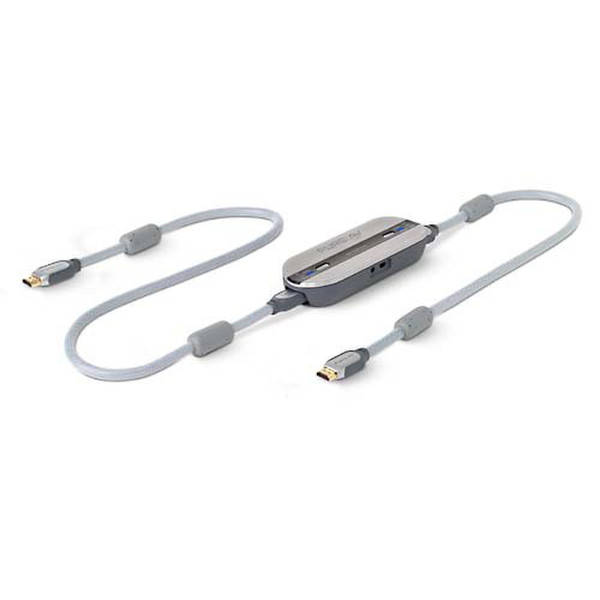 Belkin RazorVision HDMI Interface Audio Video Cable - 2.4m 2.4m Grey HDMI cable