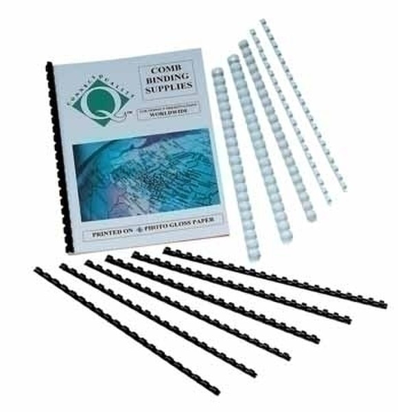 Connect Binder 10 mm Black 100 pieces прищепка для документов