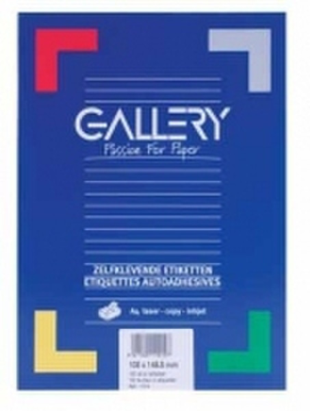 Gallery Labels 38.1 x 21.2mm 100 sheets Белый 6500шт самоклеящийся ярлык