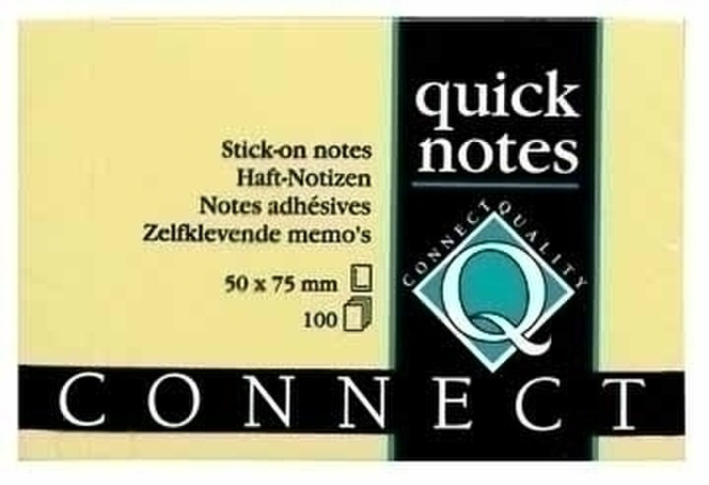Connect Quick Notes 50 x 75 mm 100pc(s) self-adhesive label