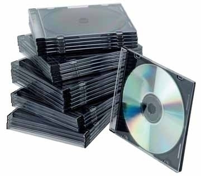 Connect CD Slim Jewel Cases 25 pieces Black 25Disks Schwarz