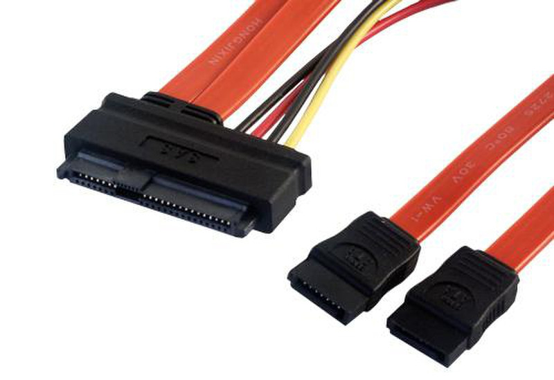 MCL MC559-0.5M 0.5м Красный кабель SATA
