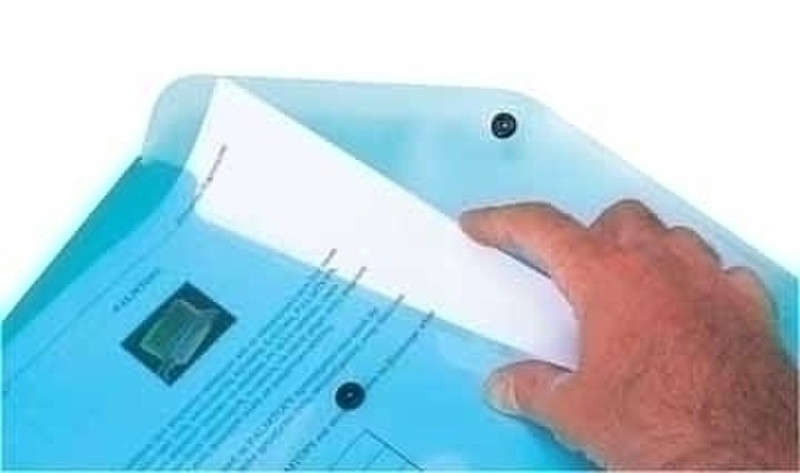 Connect Document Folder A4 Transparent Blue