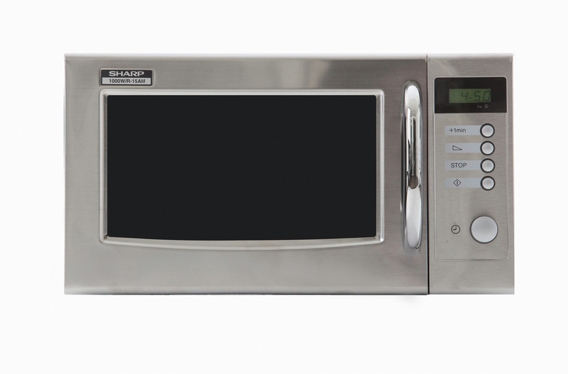 Sharp Home Appliances R-15AM Настольный Обычная (соло) микроволновая печь 28л 1000Вт Нержавеющая сталь