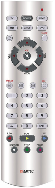 Emtec Universal Remote Control 2in1 H120 Silver remote control