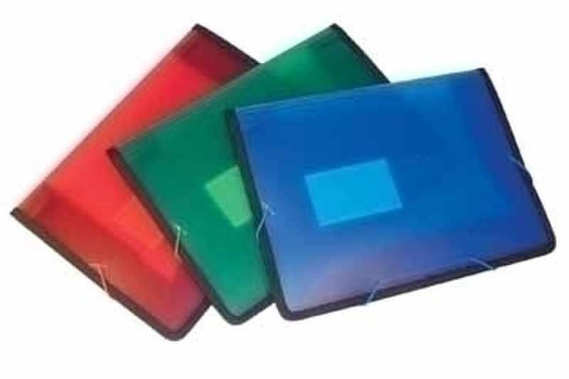 Connect XL Carry File with Elastic Transparent Blue