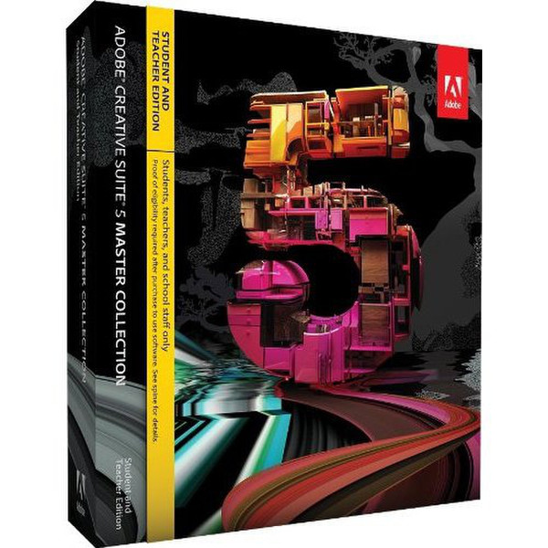 Adobe Creative Suite CS5 Master Collection, Student & Teacher Version, Mac