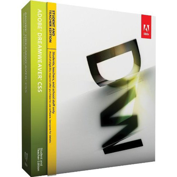 Adobe Dreamweaver CS5, Student Version, Win