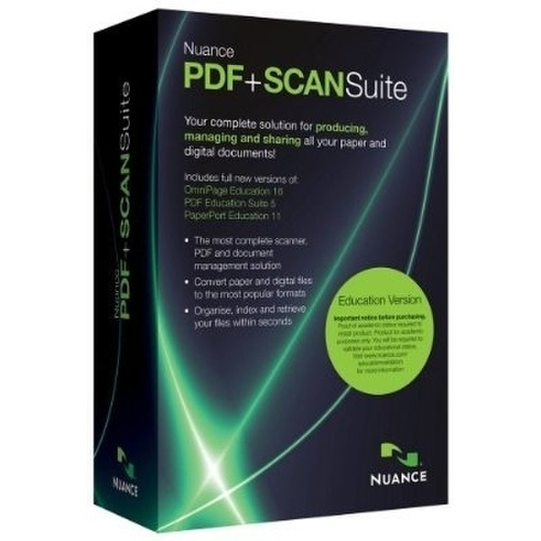 Nuance PDF+SCAN Suite , Education Edition