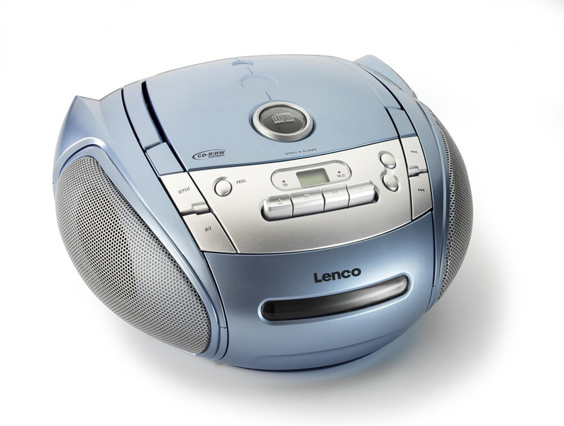 Lenco SCR-94 Portable CD player Blue,Silver