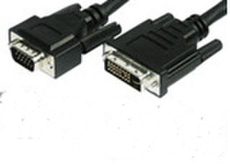 Microconnect 50991 3m DVI-I VGA (D-Sub) Schwarz Videokabel-Adapter