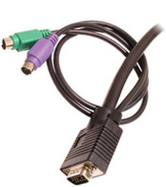 Microconnect PC99MF050 5m Schwarz Tastatur/Video/Maus (KVM)-Kabel