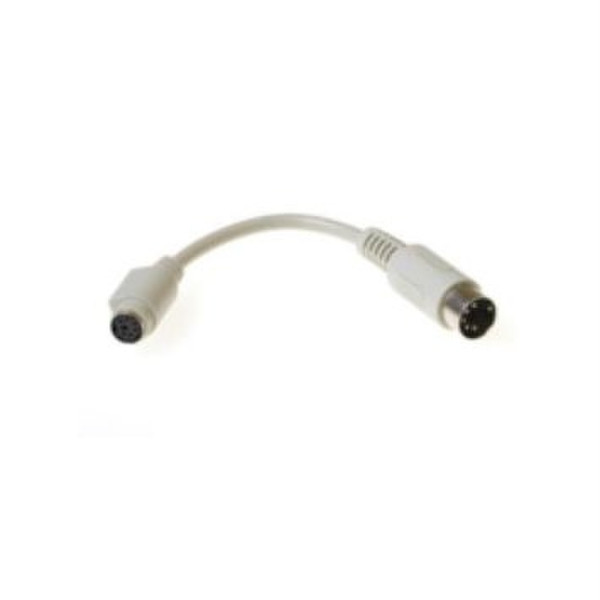 Microconnect ADA6F5 DIN 5-Pin Mini-DIN 6-Pin Белый кабельный разъем/переходник
