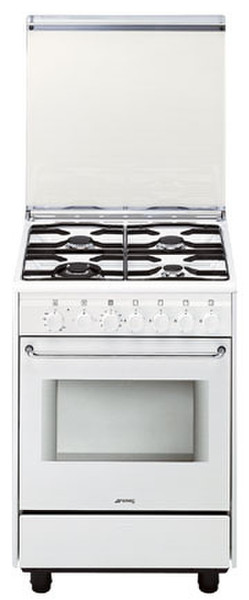 Smeg CB61VG Built-in Gas hob White cooker