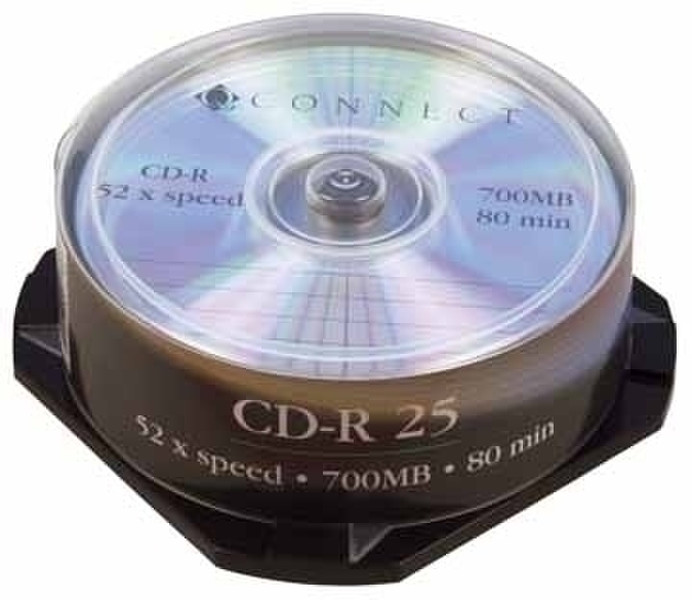 Connect CD-R 700 MB 52x Spindle 25 pieces CD-R 700МБ 25шт