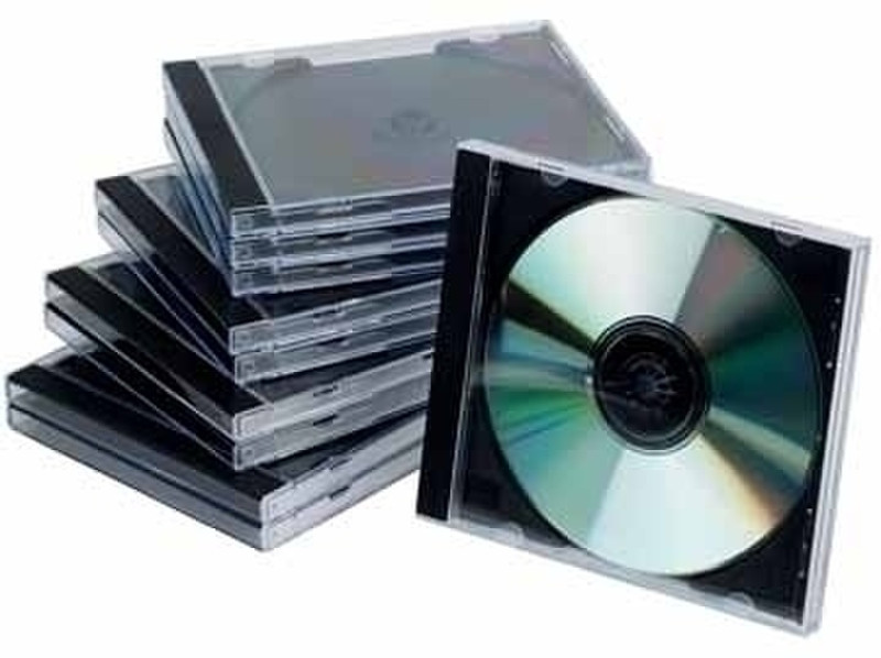 Connect CD Jewel Cases 10 pieces Black 10Disks Schwarz