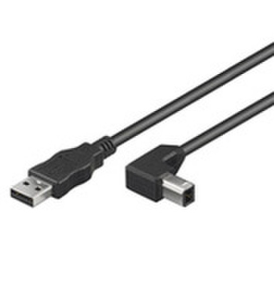 Microconnect 93016 0.5м USB A USB B Черный кабель USB