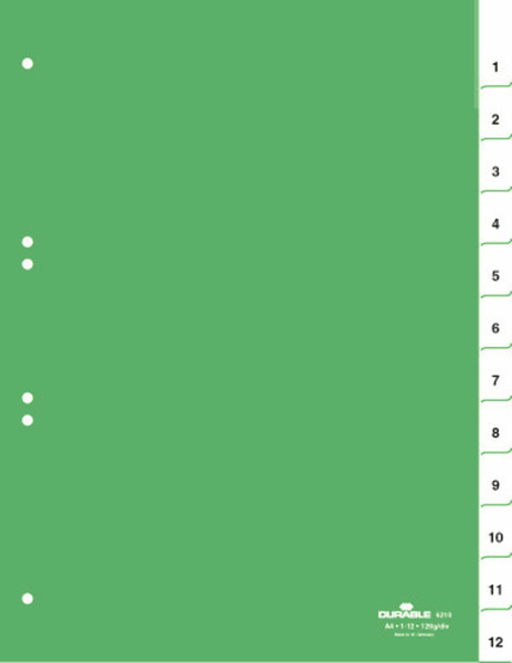 Durable Register 1-12, A4 Hoch