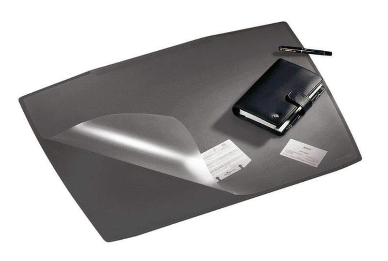 Durable Artwork desk mat with transparent overlay desk pad