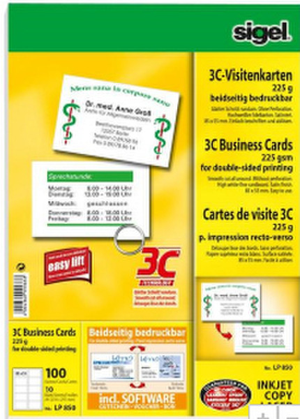 Sigel LP850 100pc(s) business card