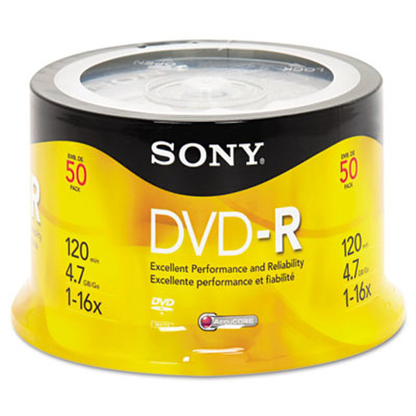 Sony 50DMR47RS4 4.7GB DVD-R 50Stück(e) DVD-Rohling