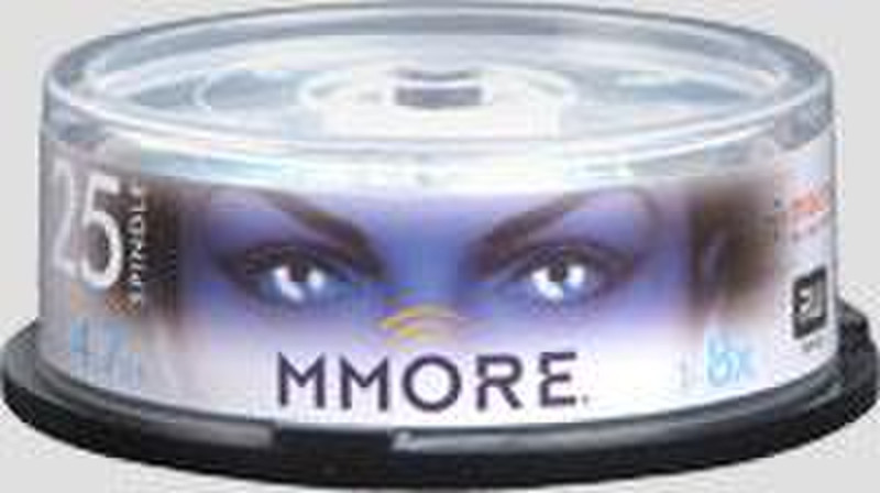 Mmore 16x DVD+R Cakebox 25pack 4.7GB 25pc(s)