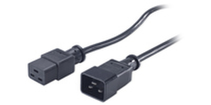 APC PWR Cord C19 - C20, 0.6 m 0.6m C19 coupler C20 coupler Black power cable