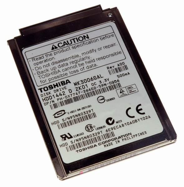 Toshiba 30GB PATA 30ГБ Parallel ATA внутренний жесткий диск