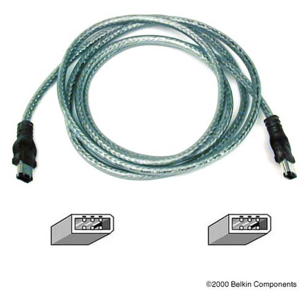 Belkin IEEE 1394 FireWire Compatible Cable 1.8m 1.8м Синий FireWire кабель